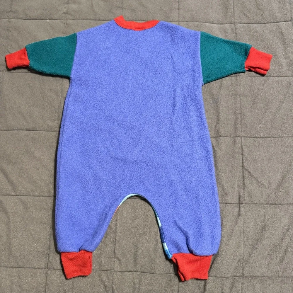 Vintage Winnie the Pooh Toddler Sz 2 Fleece One Piece Pajamas Read‎ Desc.